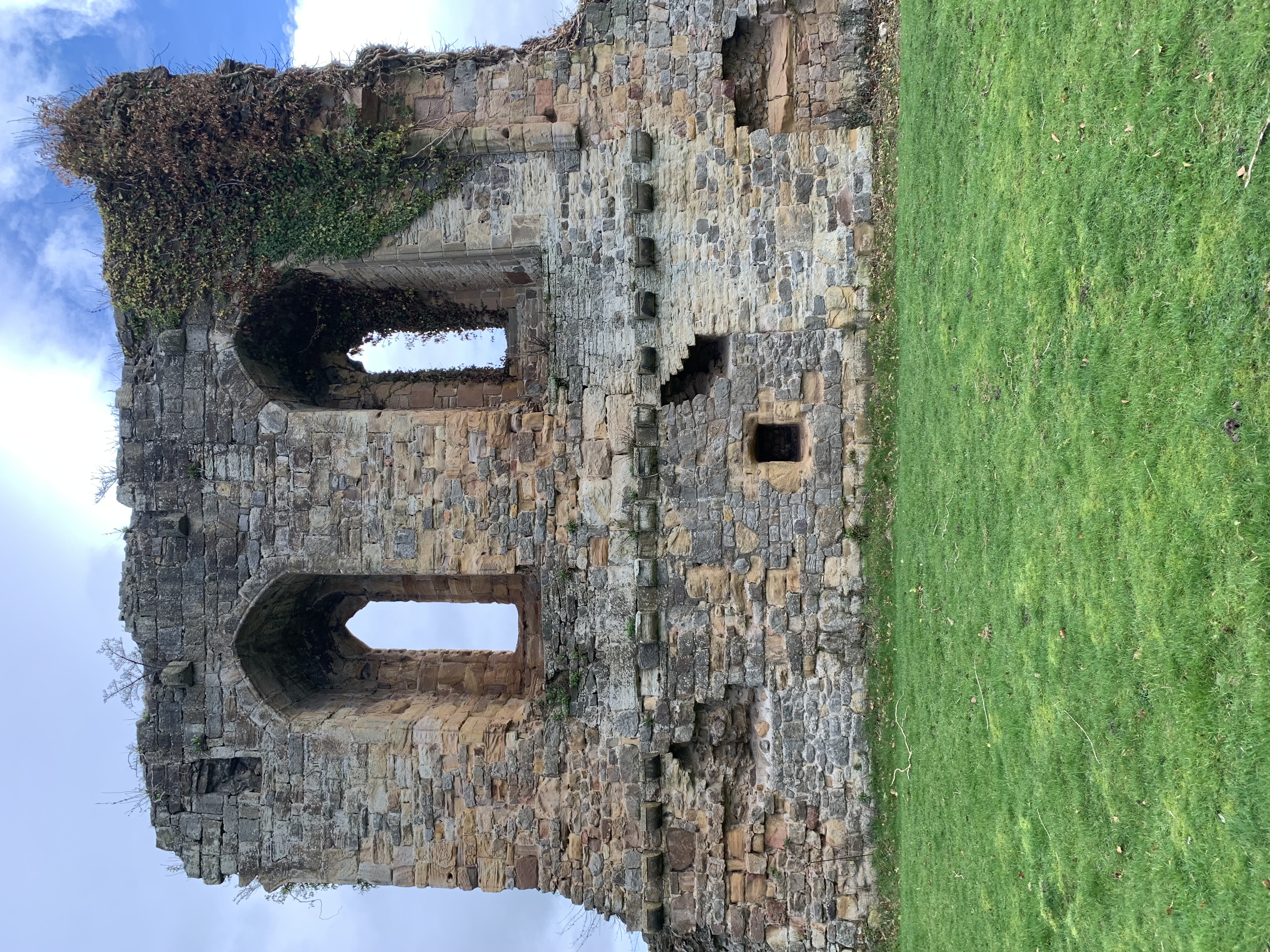 Hawarden Old Castle's external wall